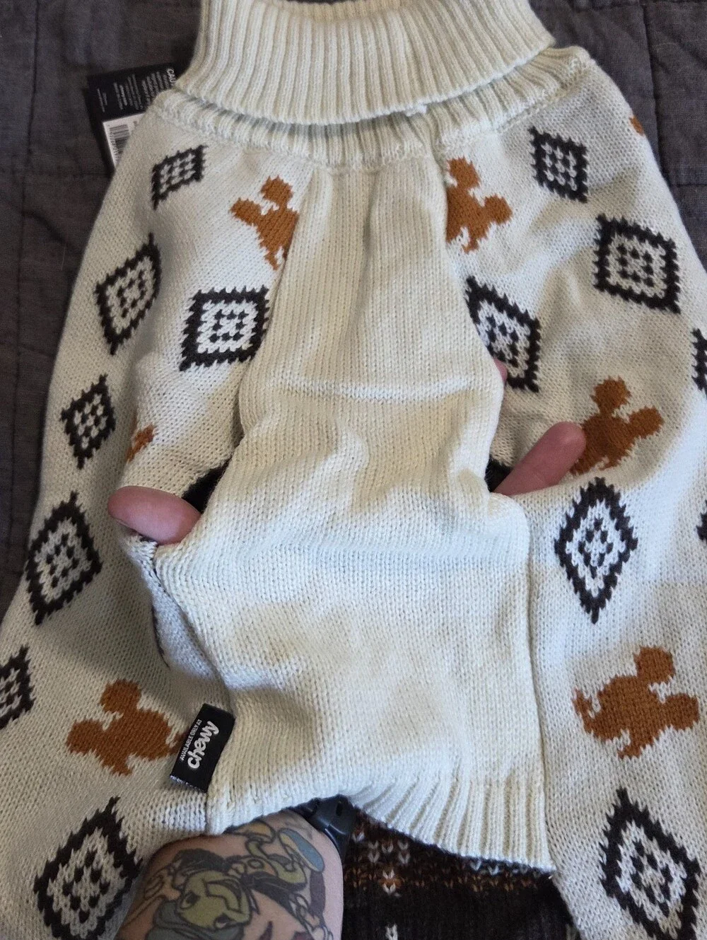 NWT Disney Mickey Mouse Dog Sweater XL